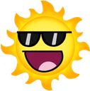 awesome sun Slack emoji