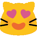 meow hearteyes Slack emoji