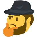 abraham thinkin Slack emoji