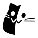 meow blackwhite Slack emoji