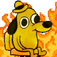 this is fine Slack emoji