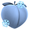 frozen peach Slack emoji