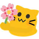 meow flower Slack emoji