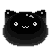 little kitty jelly black Slack emoji