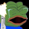 pepe crying gun Slack emoji