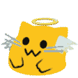 meow angel Slack emoji