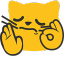 meow just right Slack emoji