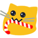 meow candycanenom Slack emoji