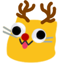meow reindeer Slack emoji