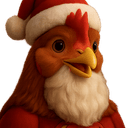 chicken santa Slack emoji