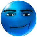chill guy smirk Slack emoji
