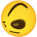 eyebrow raise Slack emoji