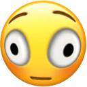 wide eyed Slack emoji