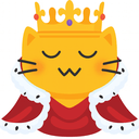 meow fancy queen Slack emoji
