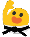 karate blob wave Slack emoji