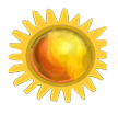 shiny sun orb Slack emoji