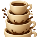 coffee all the way down Slack emoji