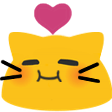 meow heart melt Slack emoji
