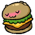 burger blush Slack emoji