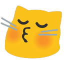 meow kissblush Slack emoji