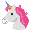 unicorn gray Slack emoji