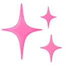 pink sparkles Slack emoji