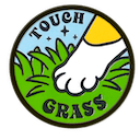 touch grass cat Slack emoji