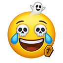 lmao died dead haunting the chat Slack emoji