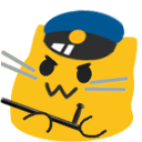 meow police Slack emoji