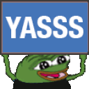 peepo yasss Slack emoji