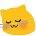 meow shy Slack emoji
