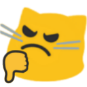 meow thumbsdown Slack emoji