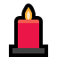 red candle Slack emoji