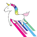 unicorn up Slack emoji