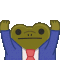 stress robert corporate frog Slack emoji