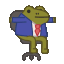 spinning robert corporate frog Slack emoji