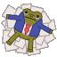 drowning robert corporate frog Slack emoji