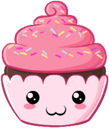 pink cupcake Slack emoji