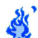 blue fire Slack emoji