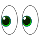 green eyes Slack emoji