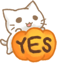 kitty halloween yes Slack emoji