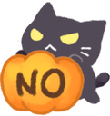 kitty halloween no Slack emoji