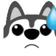 husky panic Slack emoji