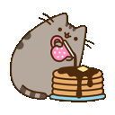 pusheen pancakes Slack emoji