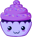 purple cupcake Slack emoji