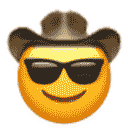 cool cowboy crying blood Slack emoji