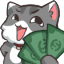 cat money Slack emoji