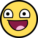 happy face excited Slack emoji