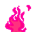 pink fire Slack emoji