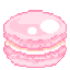 pink macaron Slack emoji